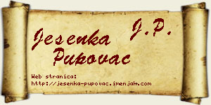 Jesenka Pupovac vizit kartica